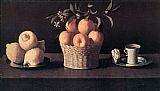 Francisco de Zurbaran Still life with Oranges painting